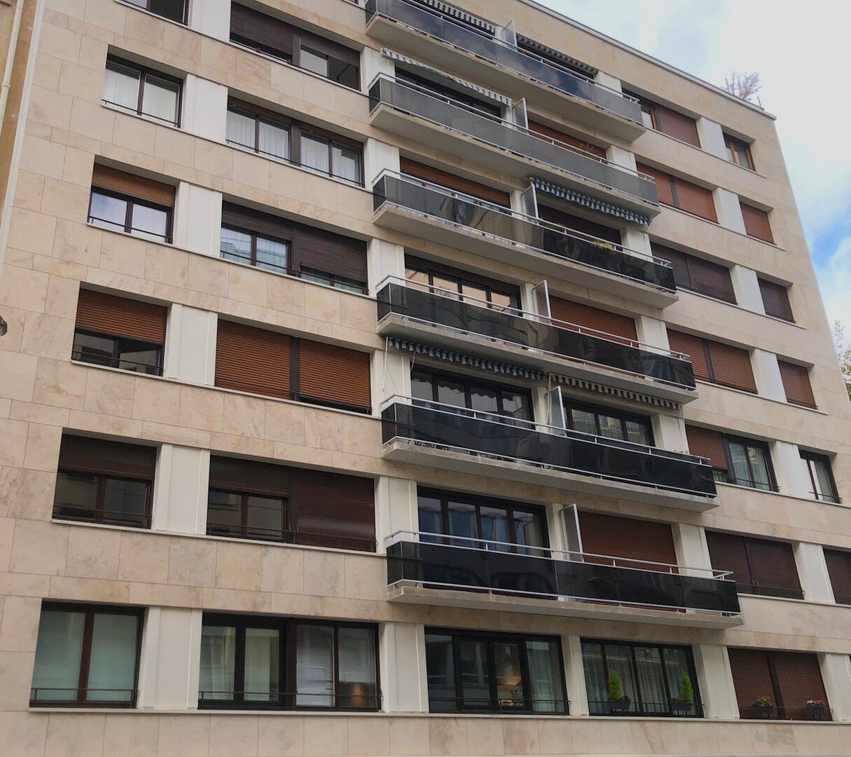 Vue après de l'immeuble rue de Tocqueville